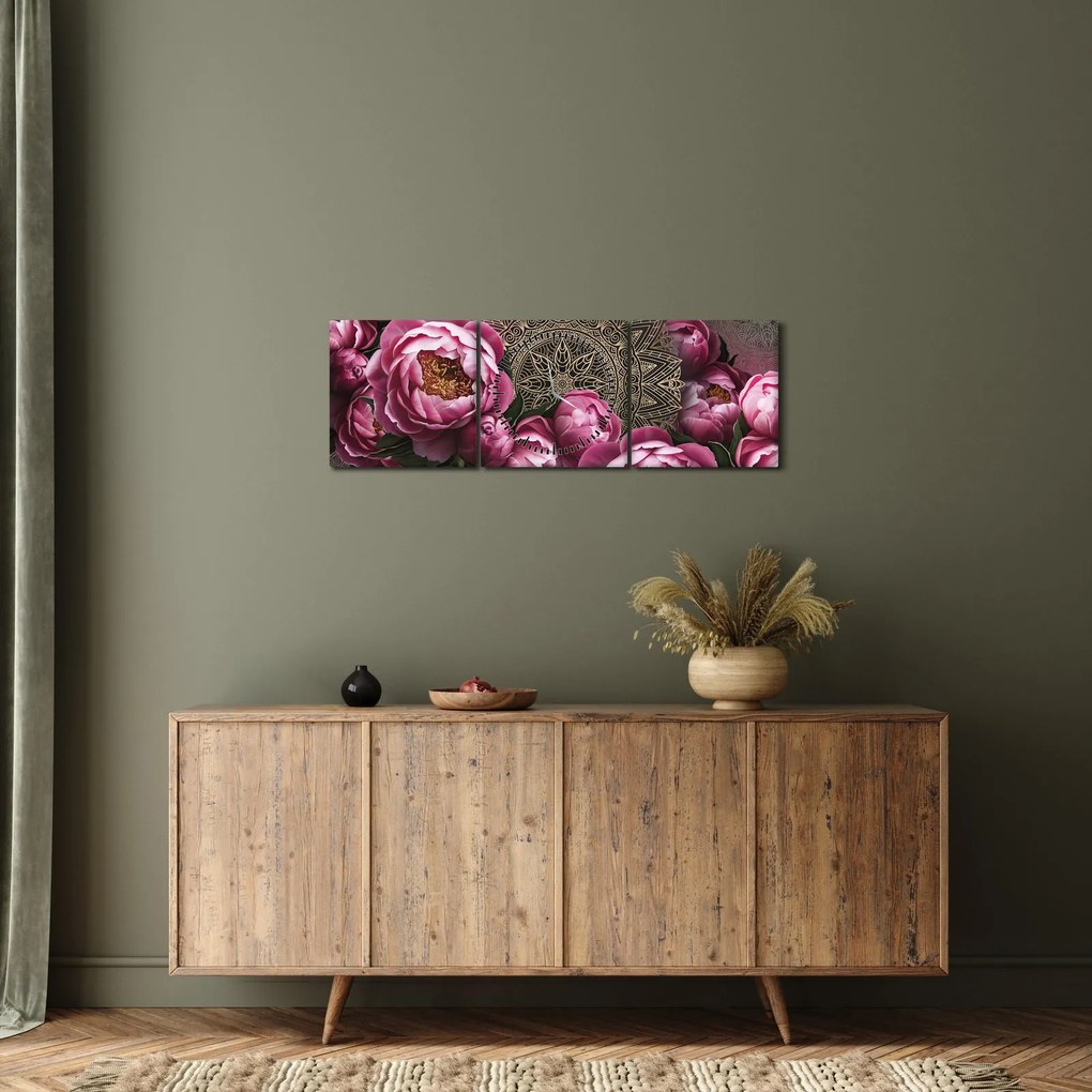 Tablou - Armonie (cu ceas) (90x30 cm)