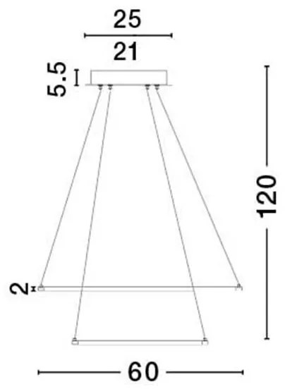 Lustra LED design modern Aria