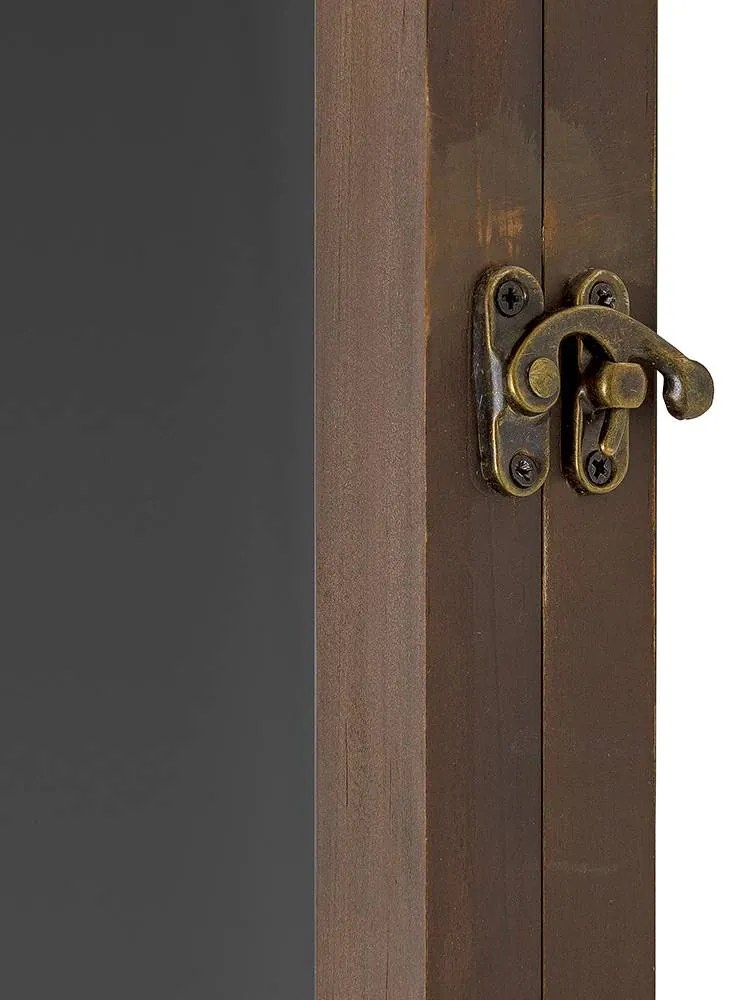 Vitrina magnetica din lemn A3, neagra