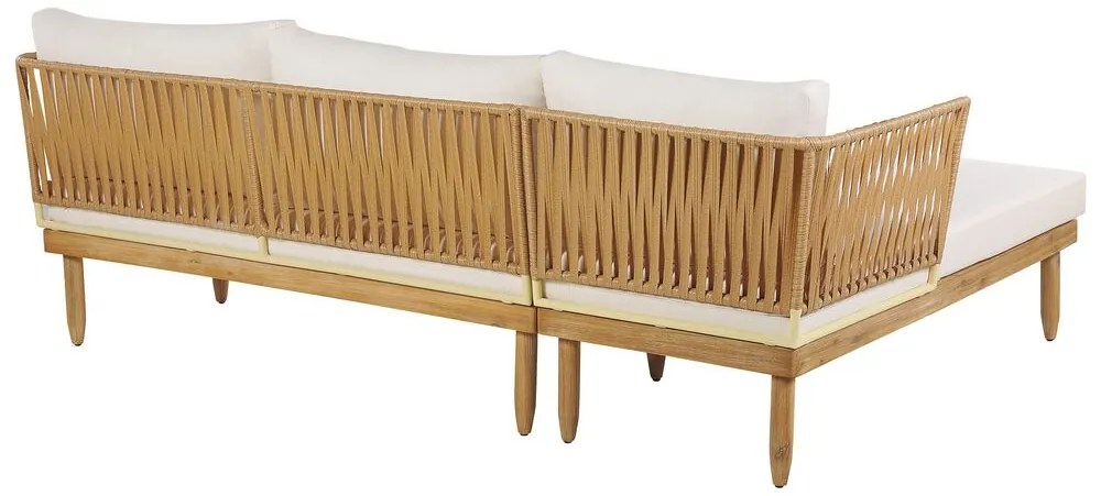 Set mobilier de grădină Crema (lemn deschis). 1078513
