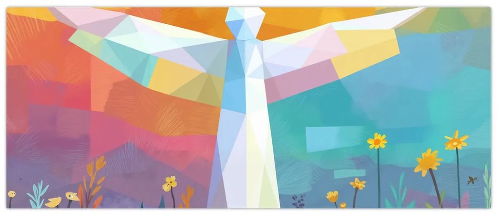 Tablou - Păzitorul florilor (120x50 cm)