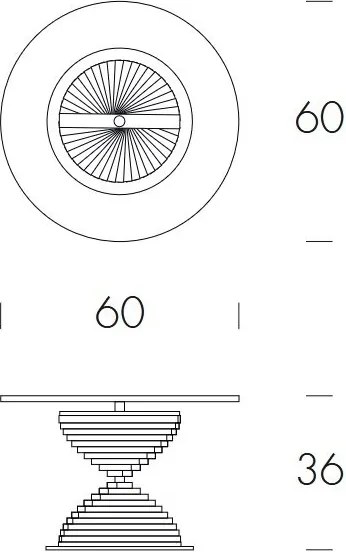 Masuta de Cafea Design LUX, Sticla, Ariel