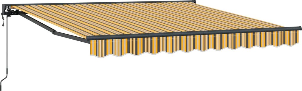 vidaXL Cadru de copertină Galben și gri 300 x 250 cm