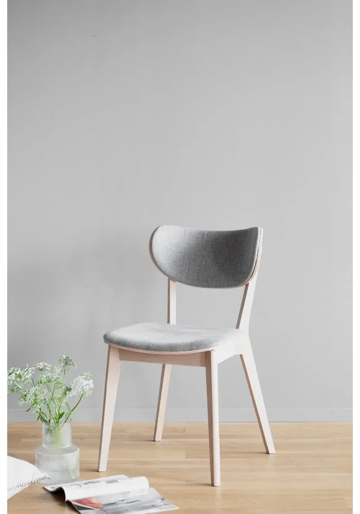 Scaune de dining gri 2 buc. Kato - Rowico