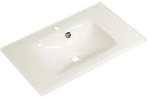 Lavoar sticlă pelipal Alika 74,5 cm alb