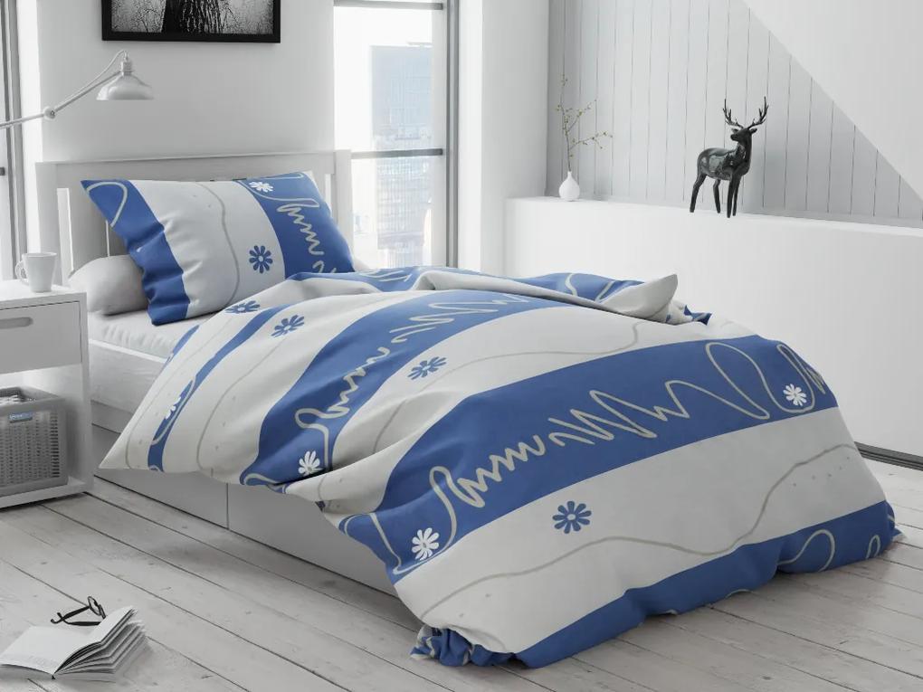 Lenjerie de pat din bumbac Culoare albastru, MOSTA Dimensiune lenjerie de pat: 70 x 90 cm | 140 x 220 cm