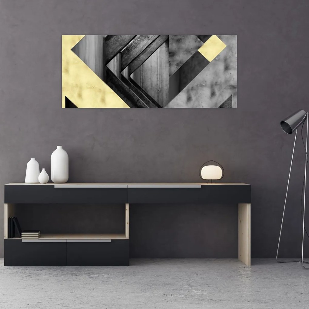 Tablou - Textura forme (120x50 cm)