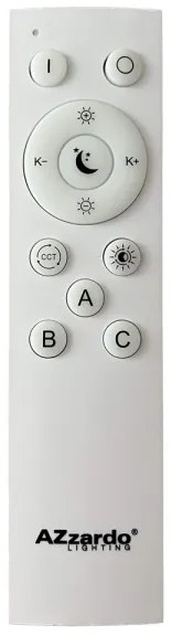 Plafonieră LED dimabilă SANTANA LED/50W/230V auriu Azzardo AZ4992 + telecomandă