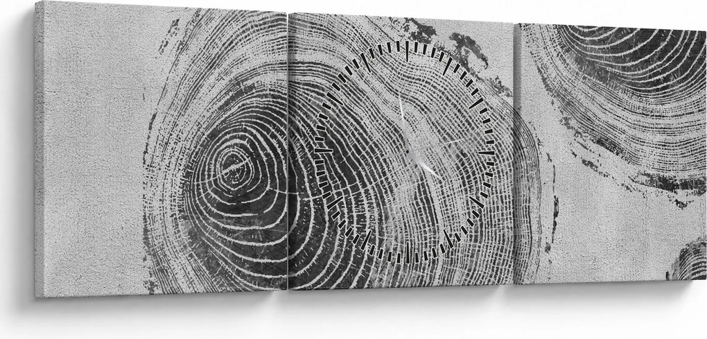Tablou - Motivul copacului (cu ceas) (90x30 cm)