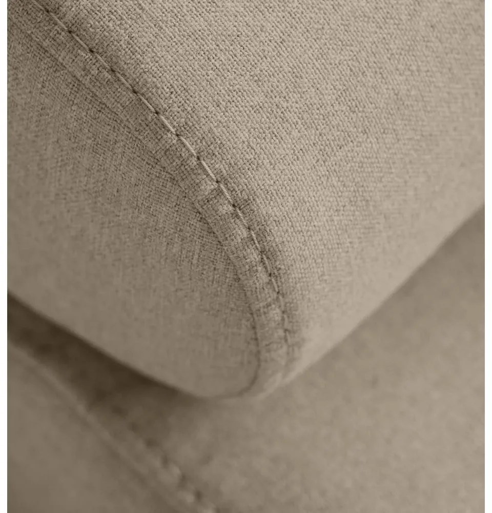 Colțar bej extensibil/cu spațiu de depozitare (cu colț pe partea stângă/în formă de ”L”) Anton – ELTAP