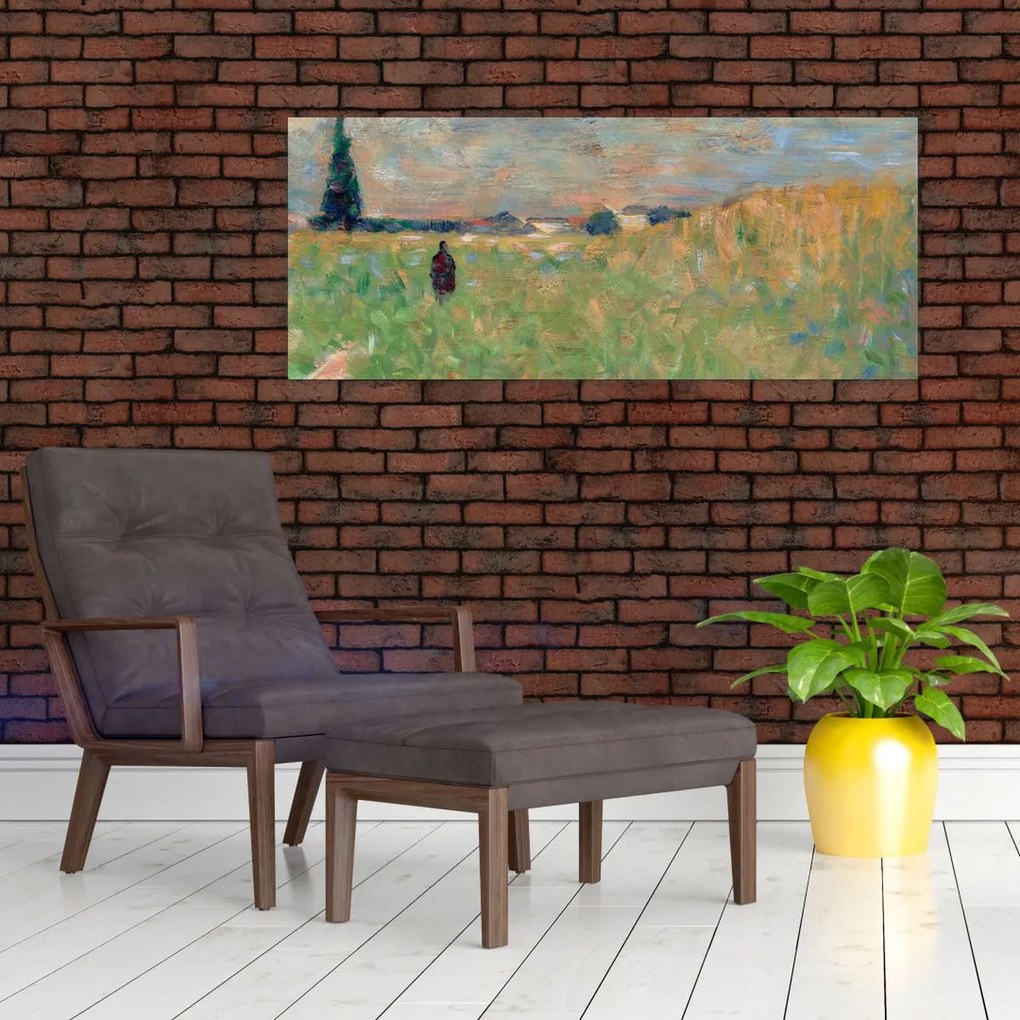 Tablou - Georges Seurat, A Summer Landscape, reproducere (120x50 cm)