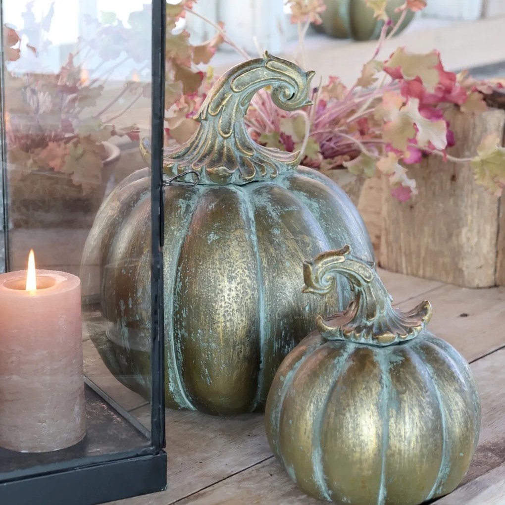 Dovleac decorativ, din polirasina, D13cm, Pumpkin