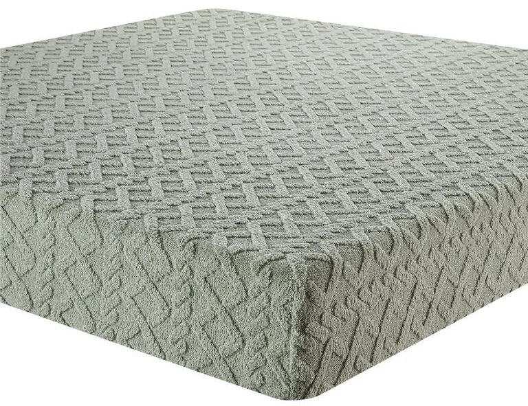 Cearşaf elastic cu blăniţă INVERNO verde 90 x 200 cm