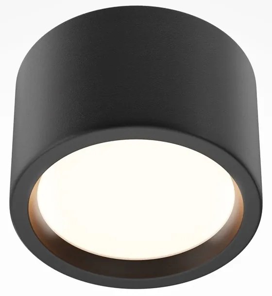 Spot LED aplicat cu protectie IP44 Hydra D-10,5cm negru