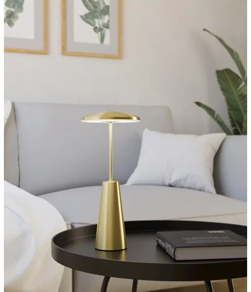 Lampă LED dimabilă de exterior Eglo 900923 PICCOLA 2,8W/5V 5200mAh IP54 auriu