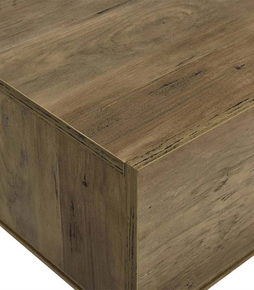 Noptiera montabila pe perete un sertar 46 x 30 x 15 cm PAL aspect lemn stejar