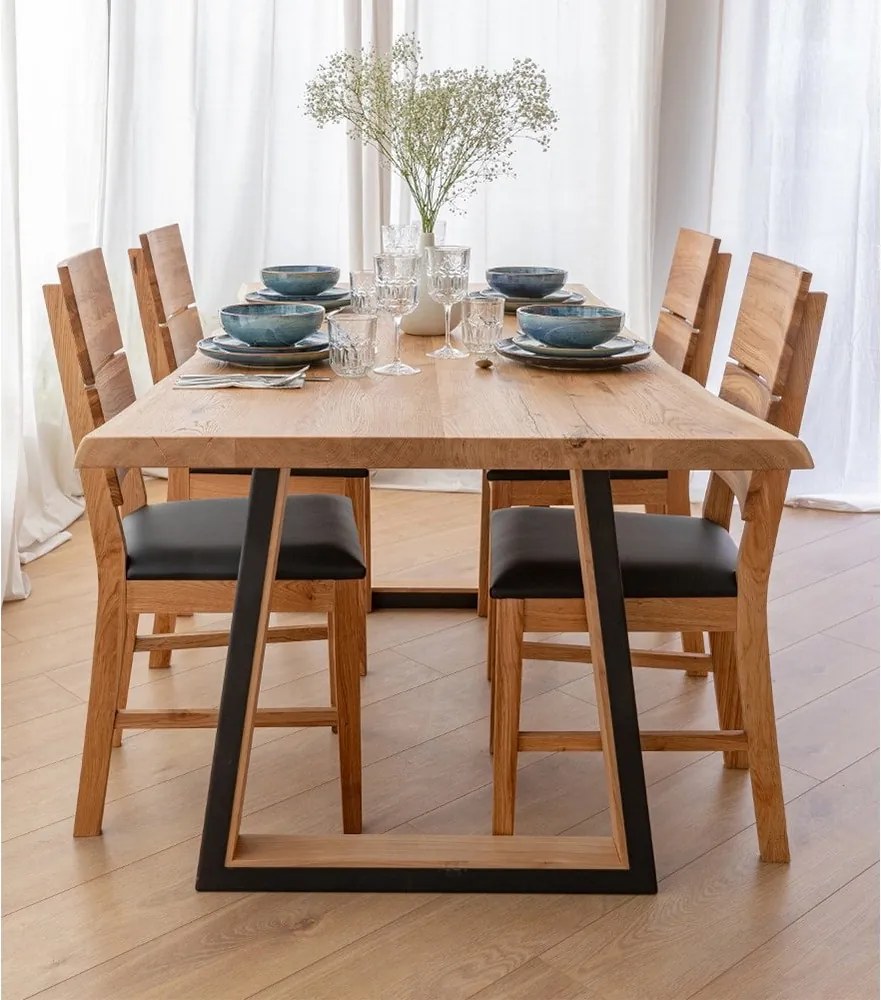 Masă stejar masiv Dining Gianna 180x90 cm sau 200x100 cm - 180 x 90 cm