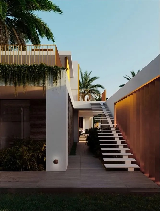 Aplica exterior cu iluminat sus si jos LED IP65 PASSO corten