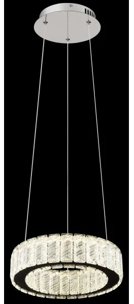 Lustră LED dimabilă pe cablu Globo 67162-30 MUCKY LED/30W/230V d. 30 cm + telecomandă