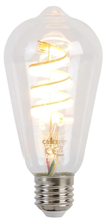 Lampă de exterior inteligentă neagră 80 cm IP44 incl. Wifi ST64 - Gleam