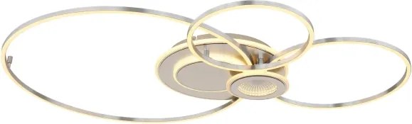 Globo 68278-36 - Plafonieră LED dimabilă BELTRAN LED/36W/230V argintie + telecomandă