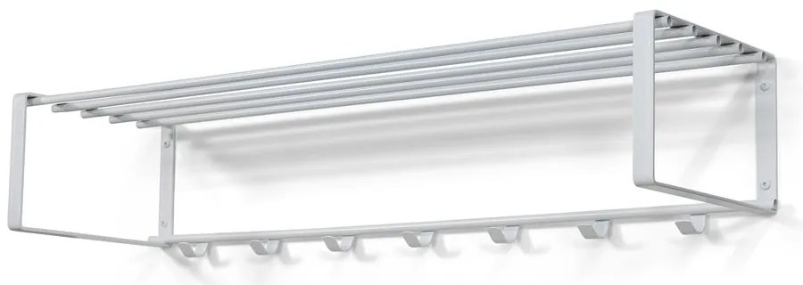 Cuier de perete alb cu raft din metal 100 cm Rex – Spinder Design