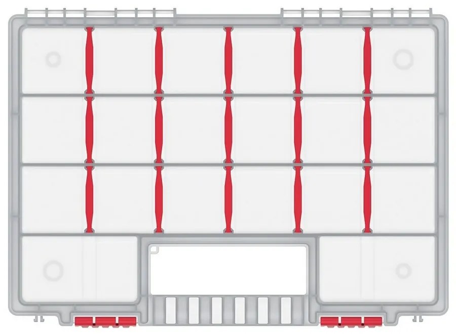 Organizator servieta 34,4 × 24,9 × 5 cm, separatoare, roz