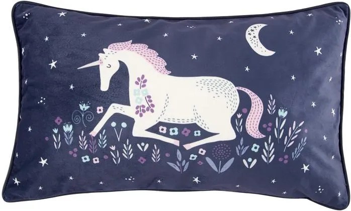 Pernă decorativă Starlight Unicorn, 50 x 30 cm