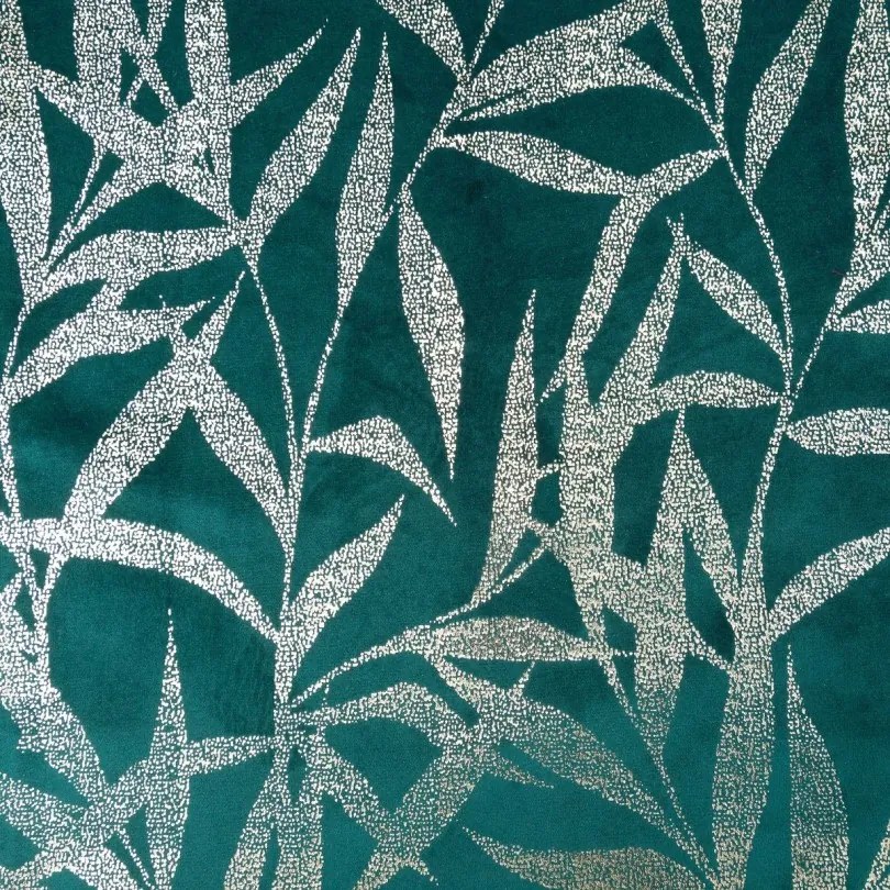 Traversa pentru masa centrală din catifea cu imprimeu turcoaz Lățime: 35 cm | Lungime: 180 cm