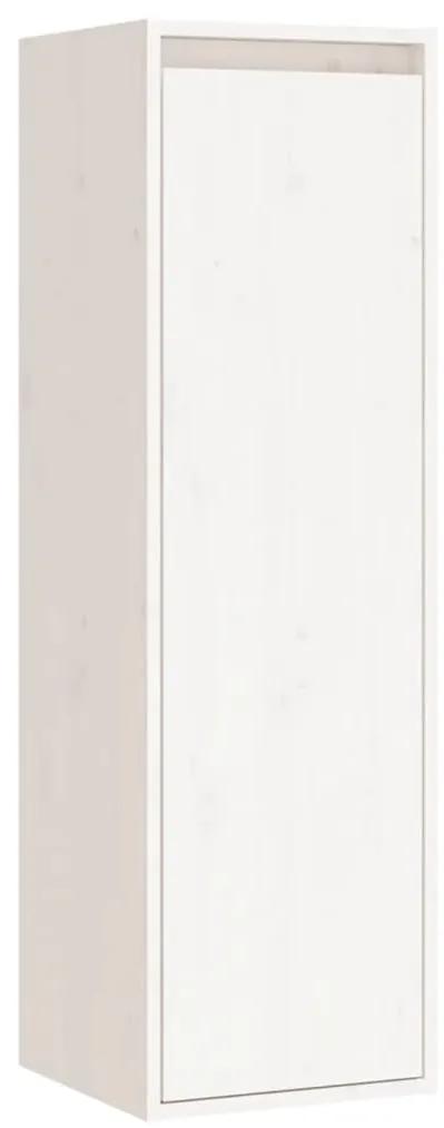 813507 vidaXL Dulap de perete, alb, 30x30x100 cm, lemn masiv de pin