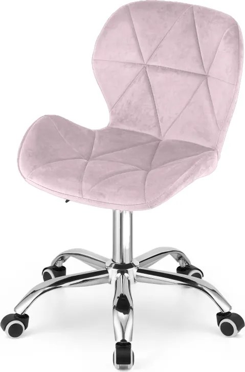 OFERTA Scaun de birou AVOLA VELVET roz pudra II. calitate
