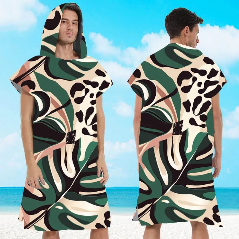 Poncho prosop de plaja SAFARI colorat 80x145 cm
