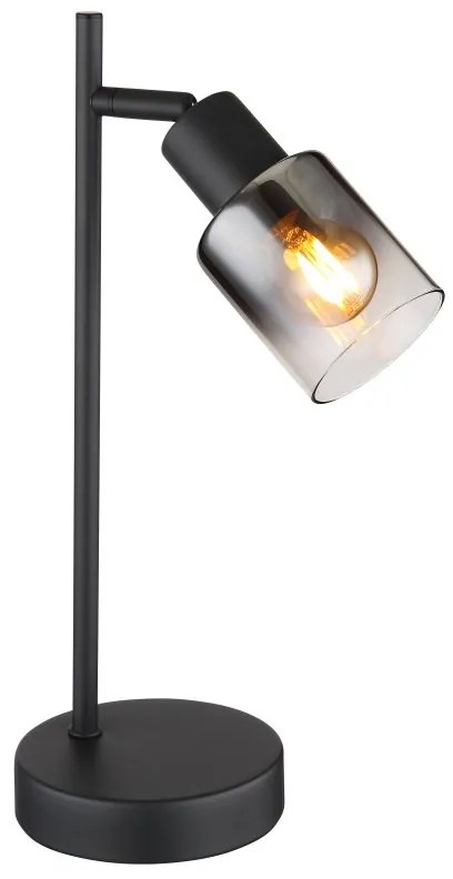 Veioza, lampa de masa design modern Hubertus negru