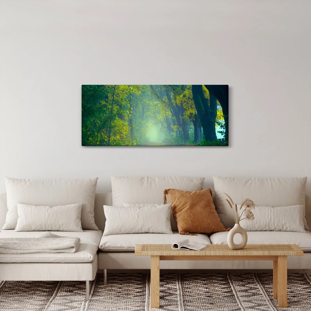 Tablou cu drum dea lungul cu copaci (120x50 cm)