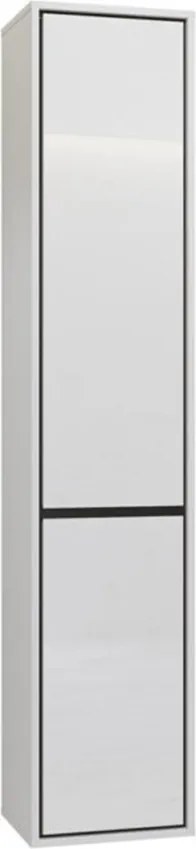 Dulap lemn masiv baie Irvella de perete, 172 × 72 × 30 cm - Crem