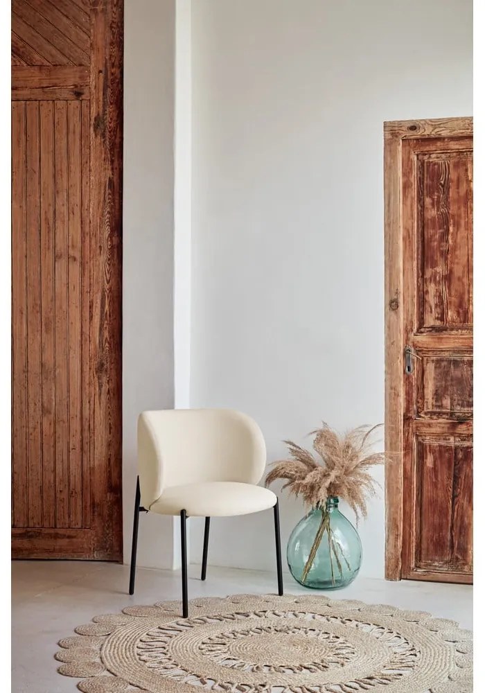 Set de scaune de sufragerie alb 2 buc. tapițat Mogi – Teulat