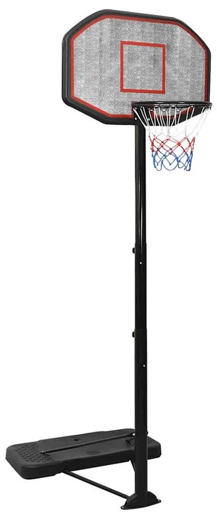 vidaXL Suport cu coș de baschet, negru, 258-363 cm, polietilenă