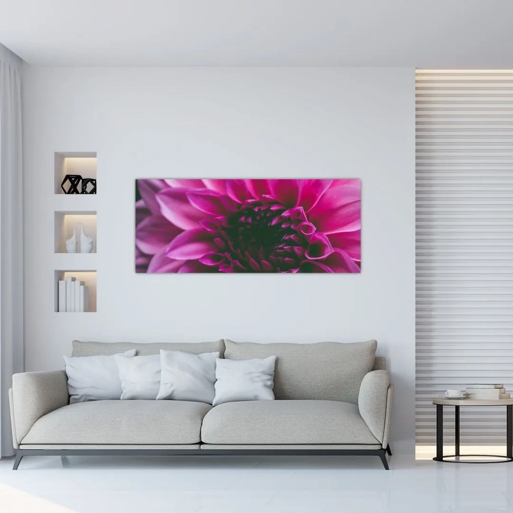 Tablou cu floarea roz (120x50 cm)