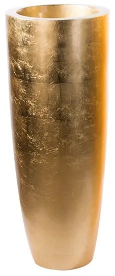 Suport ghiveci KONUS, compozit, auriu, 92x36 cm