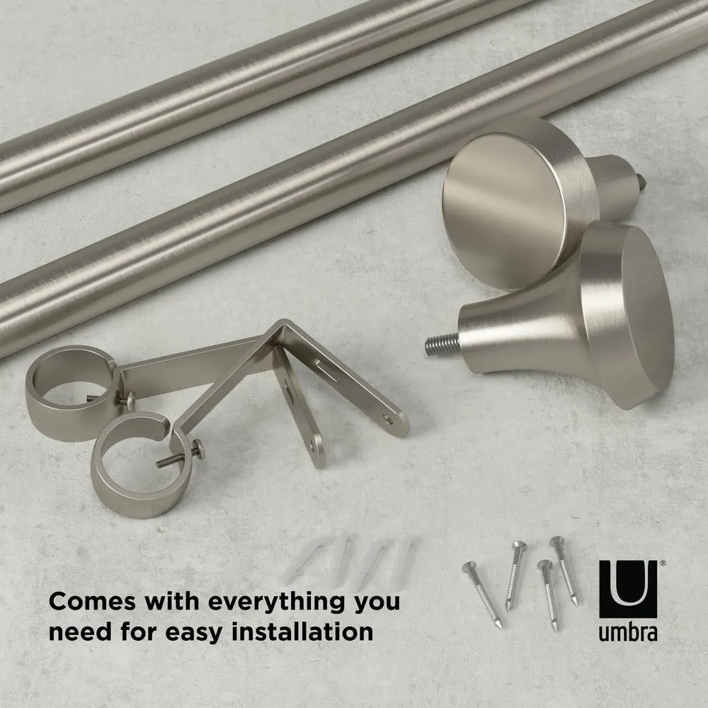 Galerie de perdea extensibilă 91-183 cm din oțel Ella – Umbra