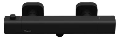 Ravak X070154 - baterie termostatică pentru duș FREE, neagră