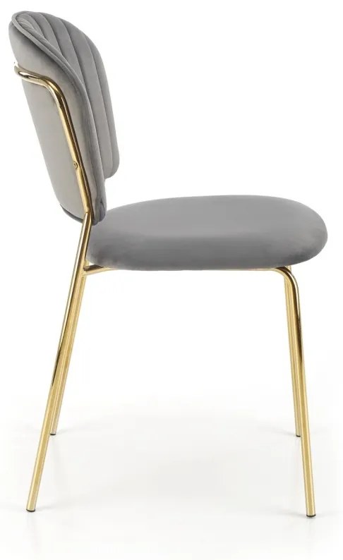 Scaun K499 velvet gri