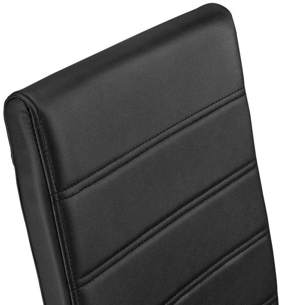 Juskys Set 2 scaune consola Vegas - negru