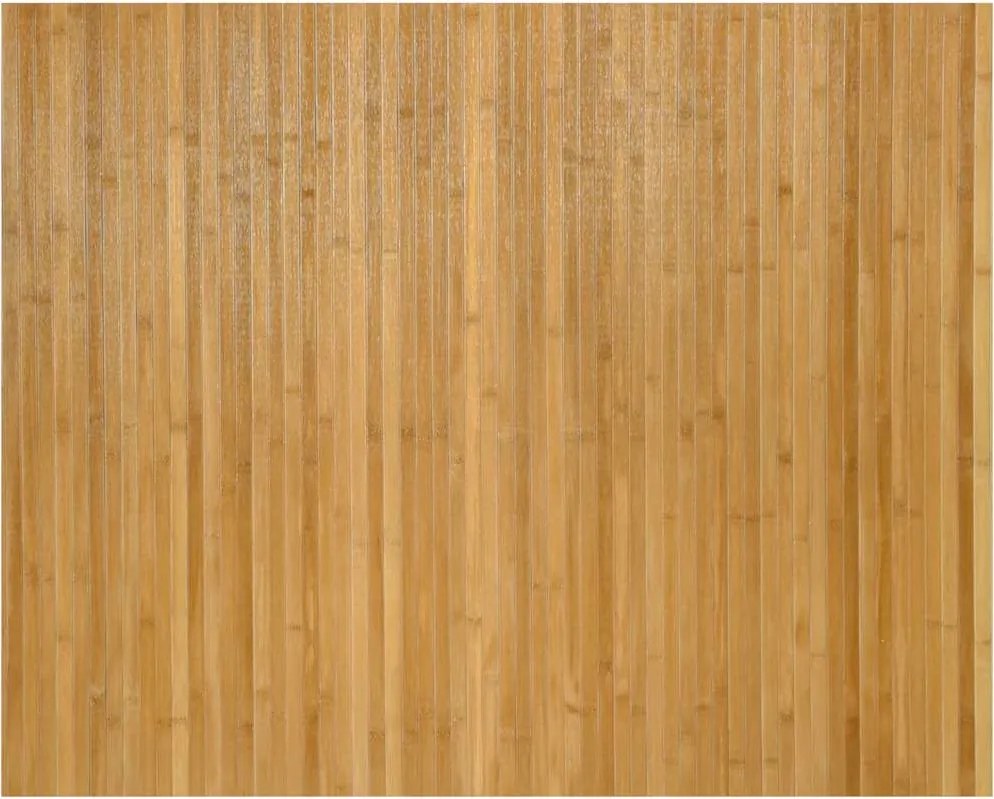 vidaXL Covor dreptunghiular, natural, 80x100 cm, bambus