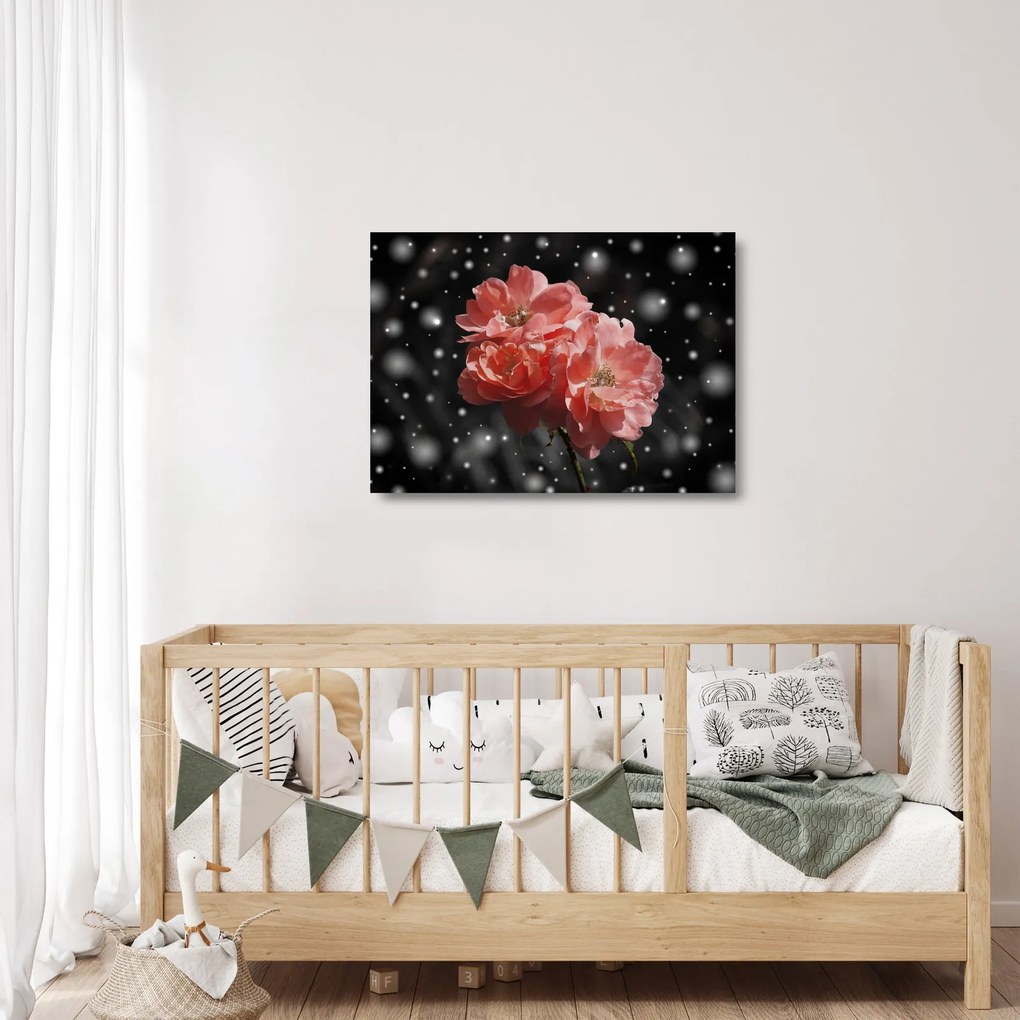 Tabloucu floare roz (70x50 cm)