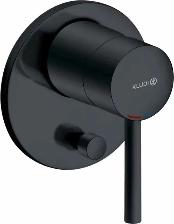 Baterie cada - dus incastrata Kludi Bozz monocomanda negru mat