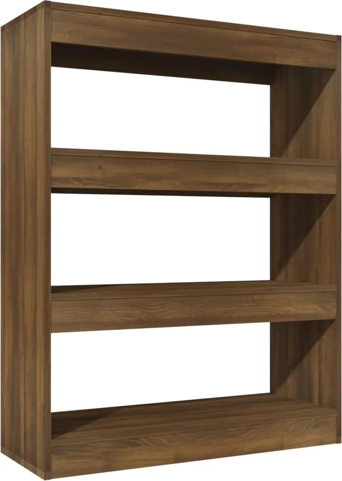 vidaXL Bibliotecă/Separator cameră, stejar, 80x30x103cm lemn compozit