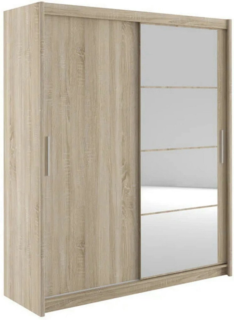 Dulap MARIO 180, stejar sonoma, PAL, cu 2 usi, 180x61x216 cm