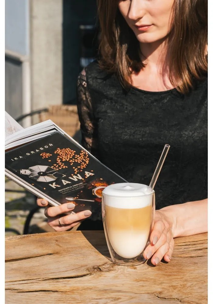 Căni 6 buc. cu perete dublu/pentru latte din sticlă 350 ml – Vialli Design