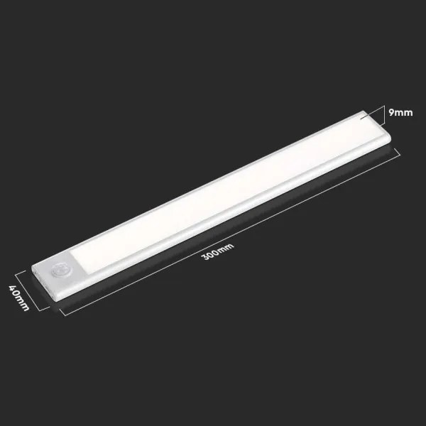 LED lampă sub dulap cu senzor LED/1,5W/5V 1500 mAh 3000K